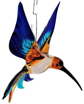 Hängevogel, Kolibri (braun-hellblau-dunkelblau)